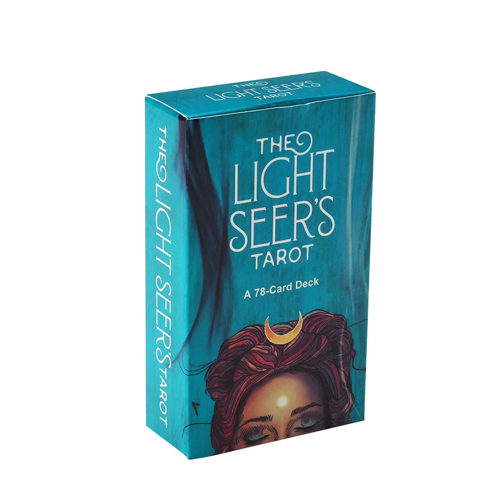 Палуба для карт Tarot Light Seer'S с 78 картами полный цвет и руководство-это лечебный