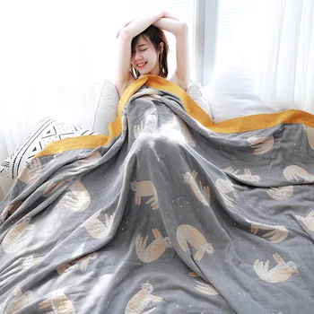 

Cotton Bed Comforter Summer Quilt Newborn Sleeping Bed Blankets Women Manta Tippet Queen King Size