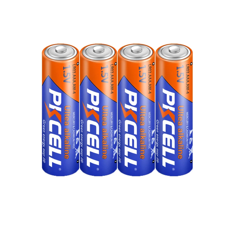PKCELL AAA Battery LR03 1.5V Alkaline Battery 3A AM4 E92 AM4 AAA Single Use Batteries For Remote Control Toy Flashlight 60PCS alkaline battery,disposable battery