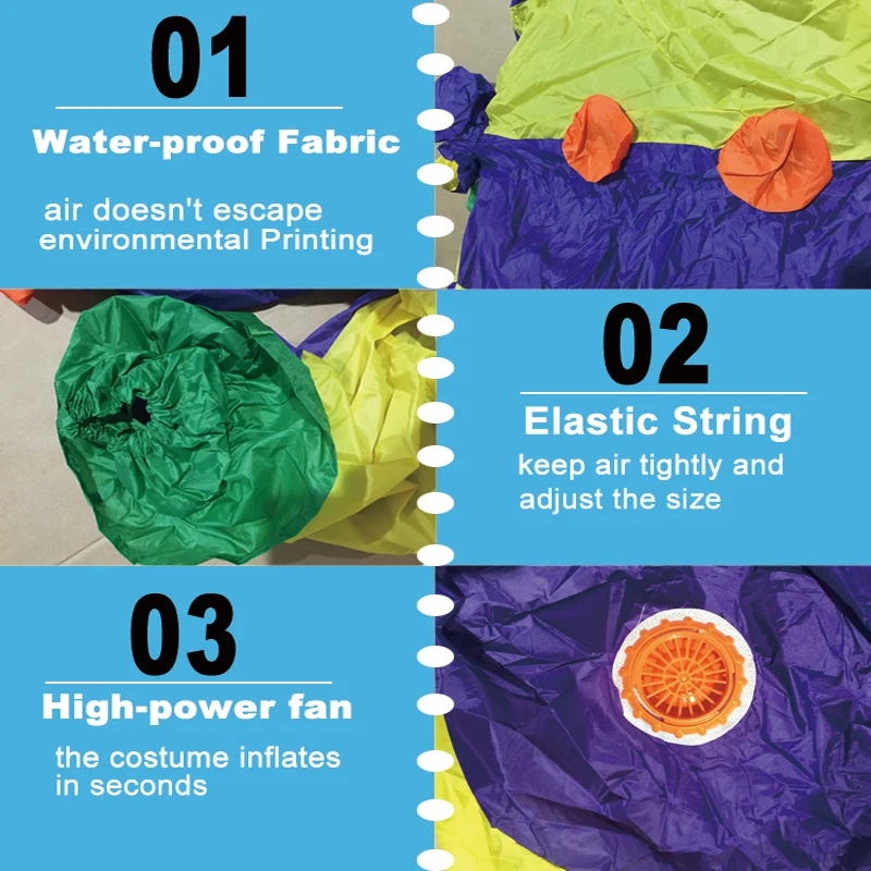 Free Shipping Clown Inflatable Costume Adult Fancy Dress Suit Party Halloween Christmas Xmas Gift (6)