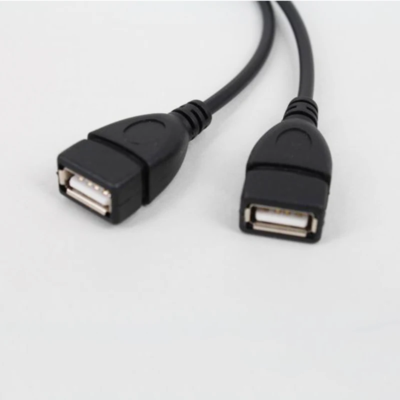 Кабель-концентратор USB 2,0 Мужской Двойной USB женский 2 в 1 прочная зарядка для мобильного телефона FKU66