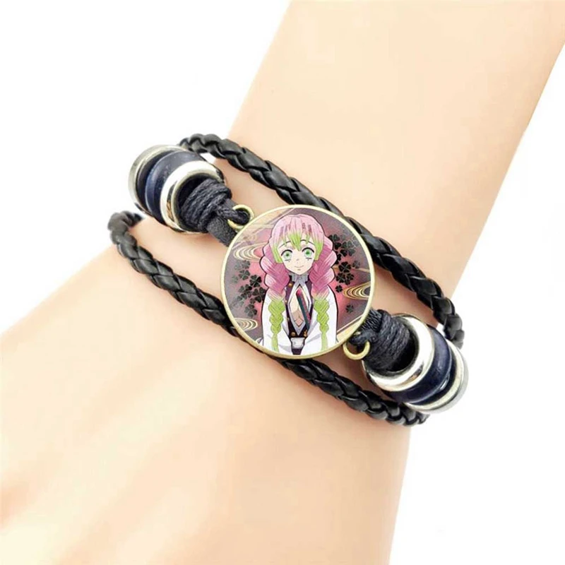 Demon Slayer Kimetsu no Yaiba Tanjirou Kamado Bracelet Anime Cosplay Prop Gift