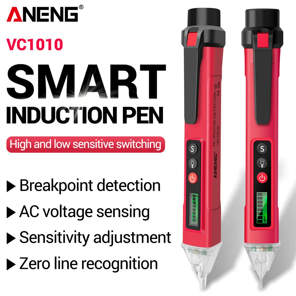 ANENG VC1010 AC//DC Non-Contact Pen Tester Volt Current Electric Test Pencil