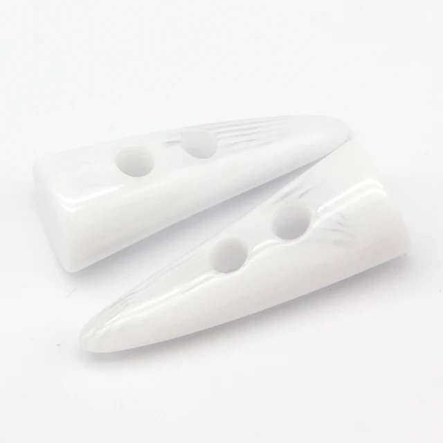 40mm 50mm Large  Horn Toggle Resin Buttons For Clothing Women Coat Jacket Blazer Overcoat Winter Decorative DIY Crafts Wholesale White Pattern