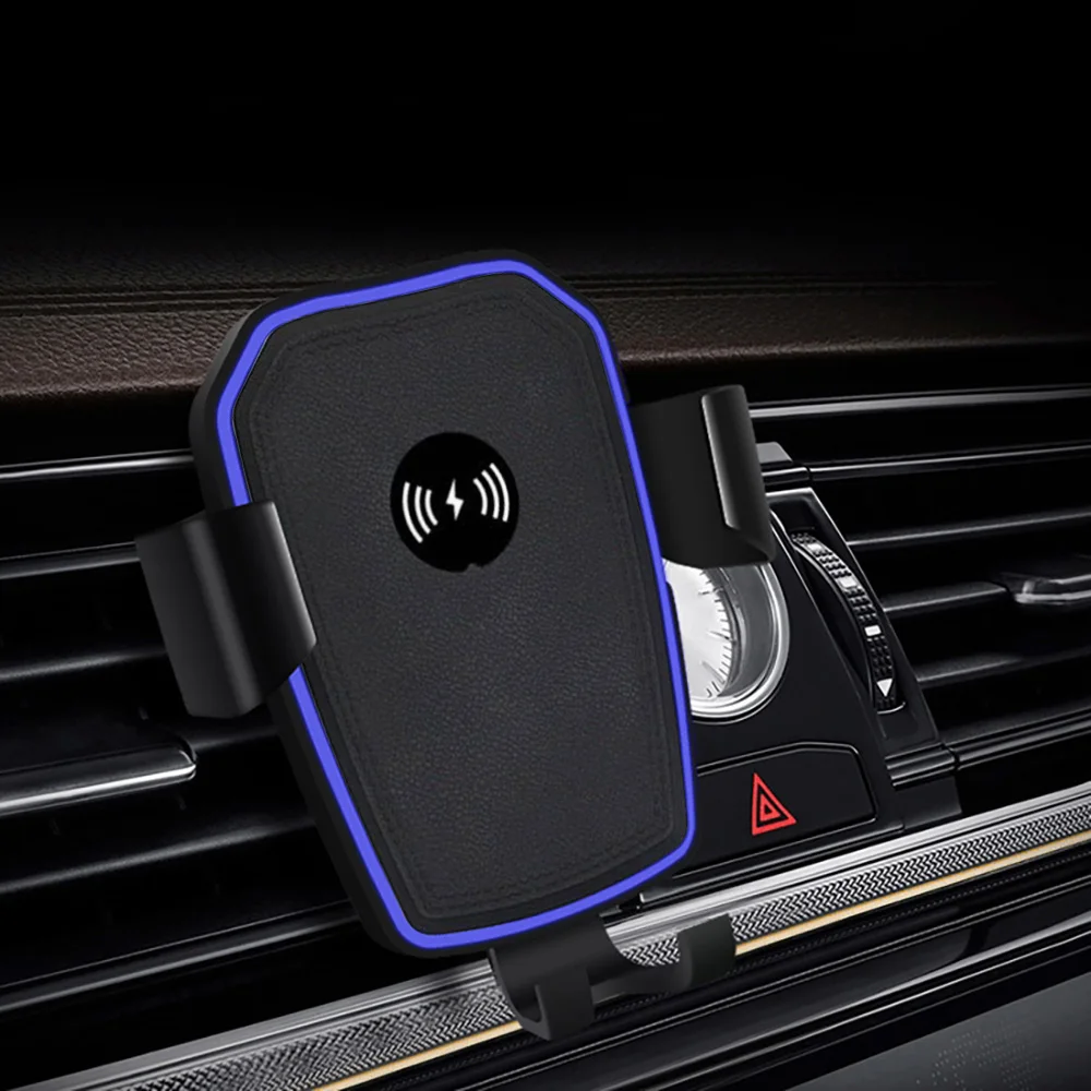Qi 5W автомобильное беспроводное зарядное устройство для iPhone Xs X 8 Беспроводная зарядка для samsung Galaxy S9 S10 автомобильный держатель телефона зарядное устройство