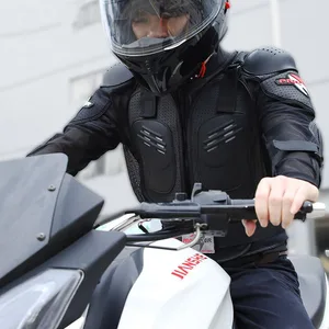 Image 4 - Chaqueta de armadura de motocicleta para hombre, chaleco de equipo de carreras para montar en el pecho, partes de equipo de hombro, protección de junta de mano, Otoño e Invierno