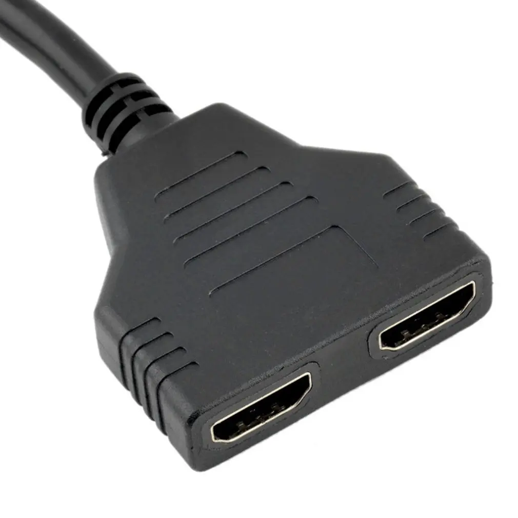 HDMI кабель адаптер 1.4B сплиттер HDMI 1 в 2 выход Кабельный разъем HDMI порт концентратор HDMI 2-портовый штекер для женщин