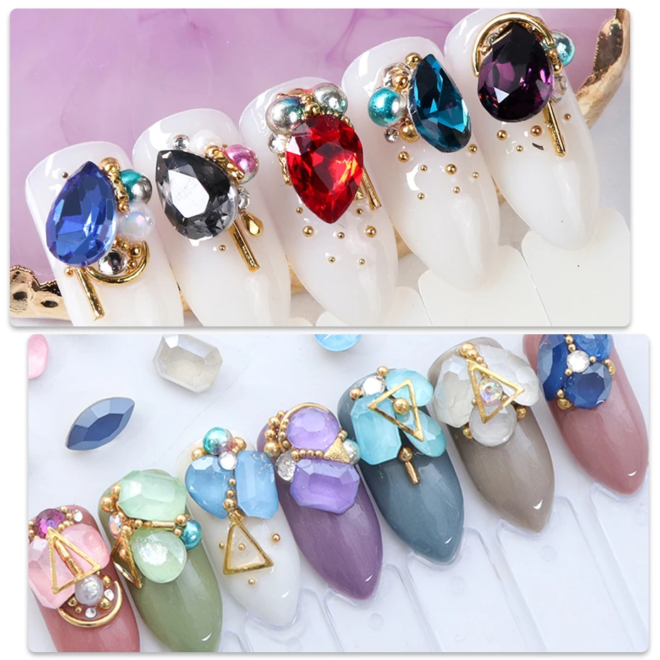 10ml Adhesive Glue Nail Art Gel For Rhinestones Decorations No Wipe Jewelry Strong Gel Top Coat DIY Manicure Accessories LA953 (9)