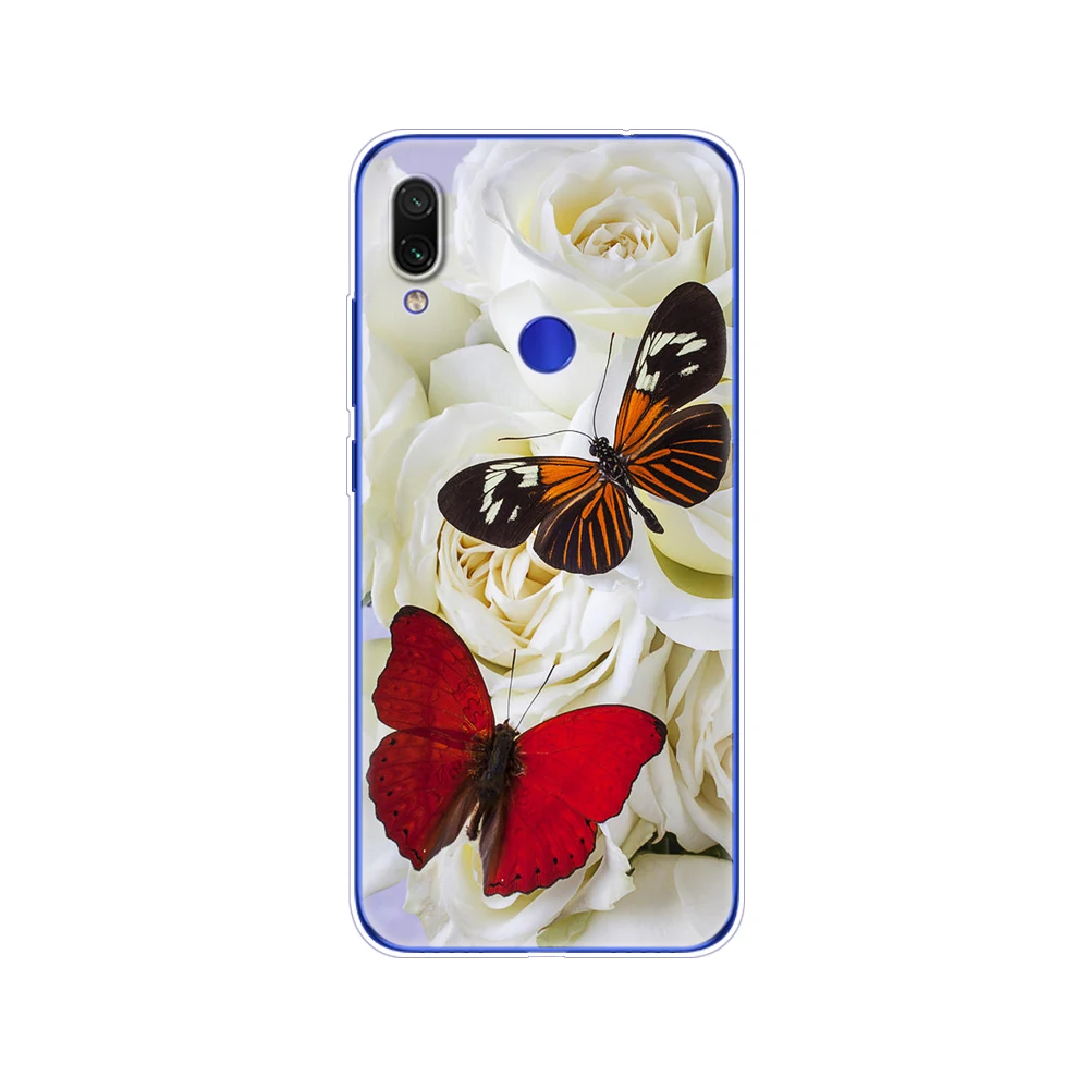 For xiaomi Redmi Note 7 Case Silicone Painting Soft TPU For xiaomi Redmi Note 7 Case 6.3 inch Fundas Coque Redmi NOTE 7 PRO Case cases for xiaomi blue Cases For Xiaomi