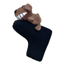 

Golf Club Headcover Putter Cover Animal Style Magnet Closed Knitted Material
