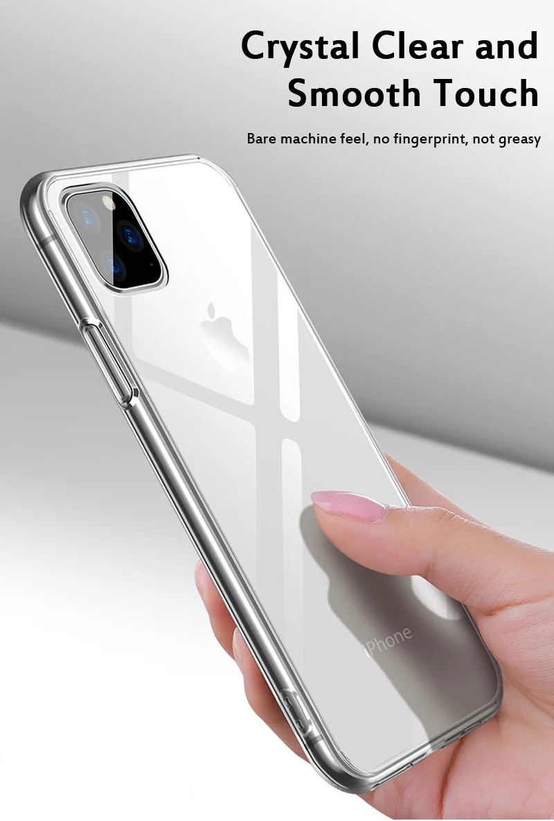 Роскошный чехол для iPhone 11 X XS 8 7 6 s Plus, прозрачный Ультратонкий Мягкий силиконовый чехол из ТПУ для iPhone XR 8, Coque Fundas Capa