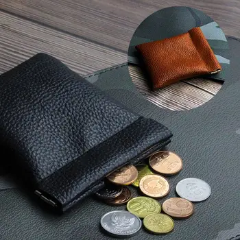 

Pu Leather Coin Purse For Putting Earphone And Coin Design Short Unisex Outdoor Wallet Mini Essential M0N1