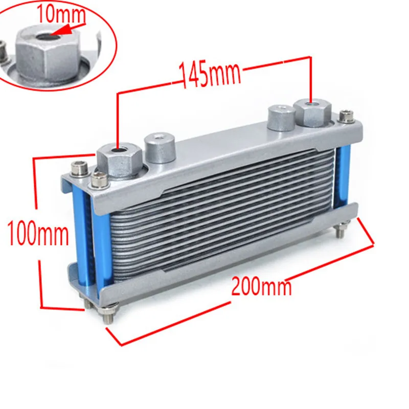Oil Cooler for zongshen lifan 140cc 150cc refires off-road motorcycle aluminum alloy radiator 125cc dirt pit monkey bike atv - Image 5