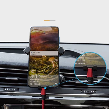 

LHD!! For VW Volkswagen Touran 2016-2019 Car Accessories Rotational Smartphone Holder Air Vent Sucker Bracket Stand