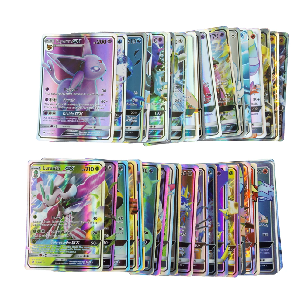 Pokemon-Cards Game Trading-Toys Carte 200 TAKARA Battle Gx 60VMAX EX100 100-Tag-Team