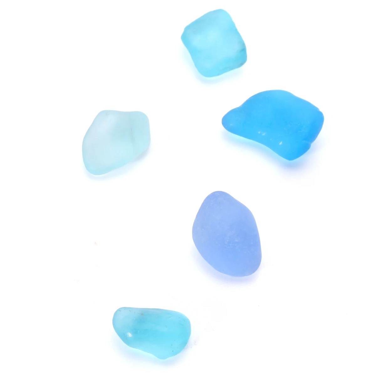 20 шт синий рулонный матовый песок камень 10-16 мм для серьги подвеска ожерелье ювелирных изделий морской пляж стеклянные бусины объемные украшения