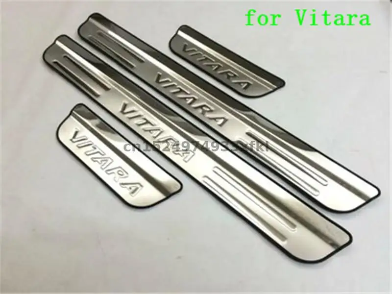 For Suzuki Vitara 2015-2017 4pcs/set Car styling Stainless Steel car external Scuff Plate/Door Sill Door accessories | Автомобили и