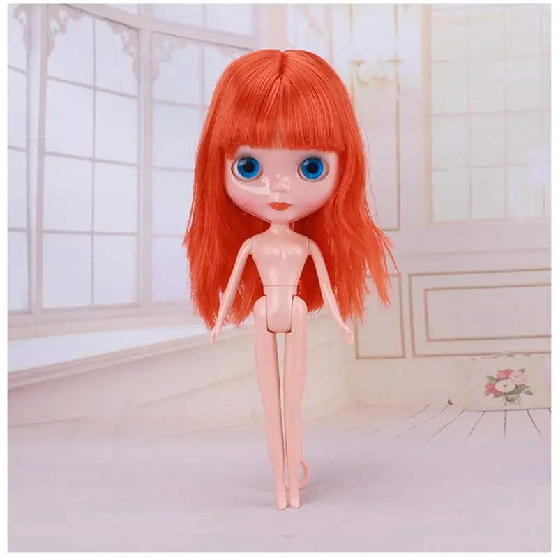 Günstige 31cm Nude Blyth Puppe BJD Nackt Körper Geschenk DIY Kinder Spielzeug Schöne 4 Farben Augen Für Mädchen Puppe BJD puppe DIY Großen Kopf Puppe Zubehör