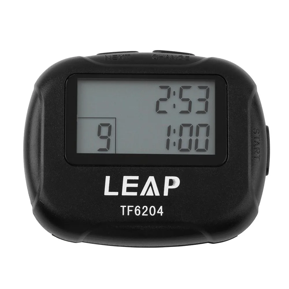 

Interval Timer Sports Crossfit Boxing Yoga Segment Stopwatch TF6204 Black Interval Timer Chronograph Eletronic