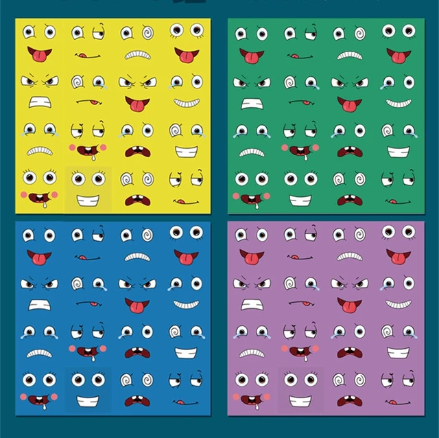 Montessori Wooden Expression Toys Face Building Block Puzzle Magic Cube Early Educational Toys Intelligence Development With Box 4