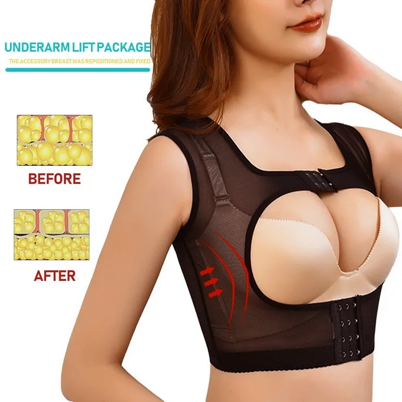best shapewear Women Girdle Posture Corrector Bra Mesh Breathable Body Shaper Hunchback Relief Lift Up Bralette Shockproof Back Support best shapewear for tummy and waist