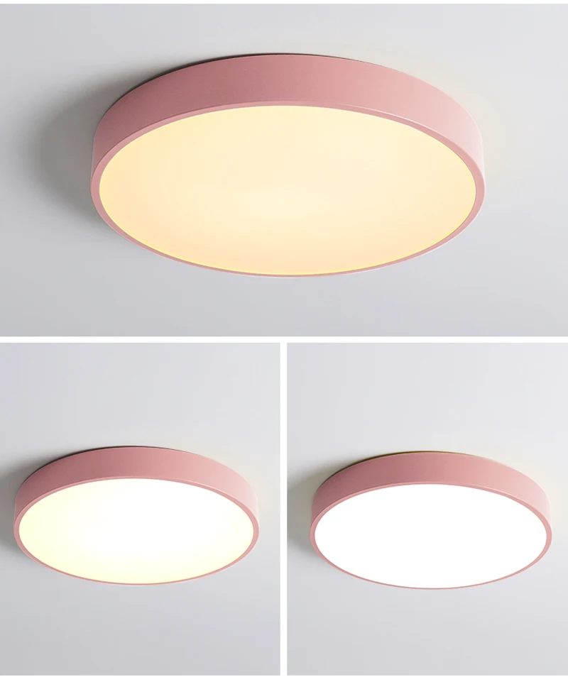 Современные светодиодные потолочные лампы круглый лампа для спальни потолочный светильник с регулируемой яркостью, светильник для гостиной, поверхностное крепление светильник для ванной комнаты светодиодный светильник