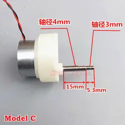 Micro 300 Gear Motor DC 3V-9V 6V 7RPM Slow Speed High Torque motor 32mm Gearbox Threaded shaft long shaft DIY Toy Model