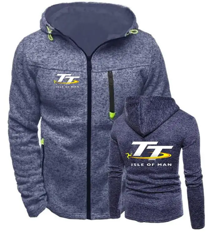 Бренд Топ Isle of Man TT Толстовка для мотоциклистов, мужские толстовки, повседневная мужская куртка с капюшоном на молнии, спортивный костюм TT
