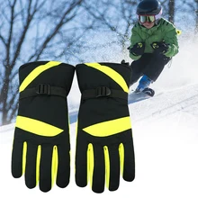 Для мужчин Сноубординг полный палец езда лыжные перчатки спортивные Водонепроницаемые зимние теплые Дышащие варежки скалолазание Велоспорт ветрозащитный
