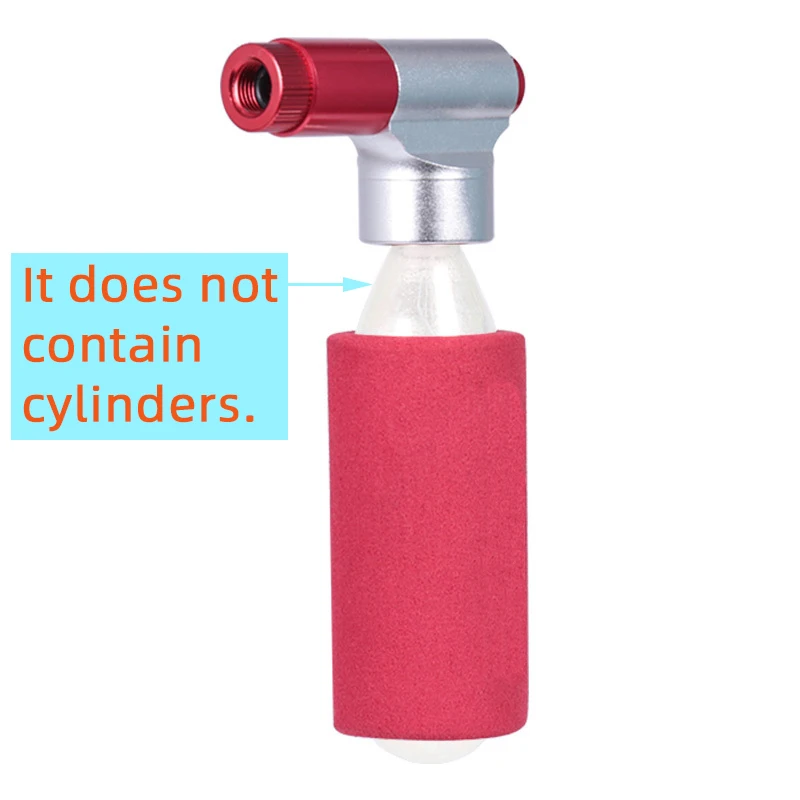 Bicycle Mini Pump CO2 Inflator Insulated Sleeve cover Cycling Bike Pump Portable Aluminium alloy FV SV AV Presta Schrader valve