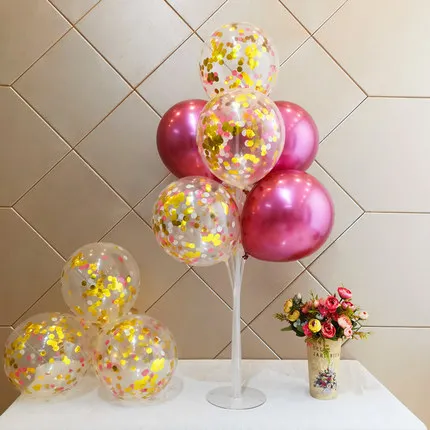 1set Balloons Stand Balloon Holder Column Confetti Balloon Baby Shower Kids Birthday Party Wedding Decoration Supplies - Цвет: Мятно-зеленый