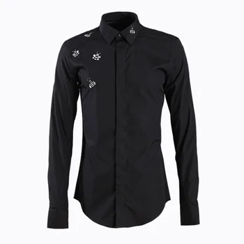 

2020 Five Only Bee Fashion Brand Men Shirt Leisure Business Men's Wear Shirt Male