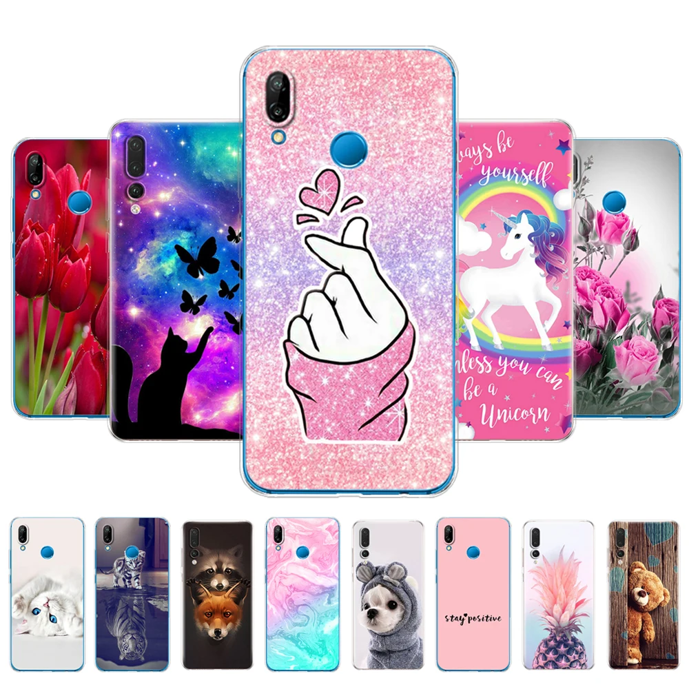 Per Huawei P20 Lite Custodia 5.84 "Huawei P20 Pro Cover Posteriore In Silicone Morbido Tpu Verniciato Per Huawei P 20 Paraurti Protettivo Coque