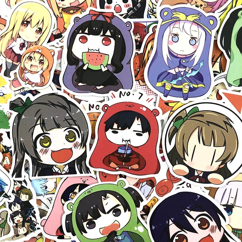 50 шт./упак. Himouto ботинки для костюмированной вечеринки для косплея Умару-тян»; наклейки аниме наклейки для мотоцикла Чемодан ноутбук велосипед скейтборд домашнего декора