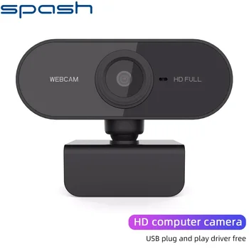 

SPASH voice Web cam 360° rotation Computer Laptop PC Webcam 1080 HD Web Camera for work game Video voice