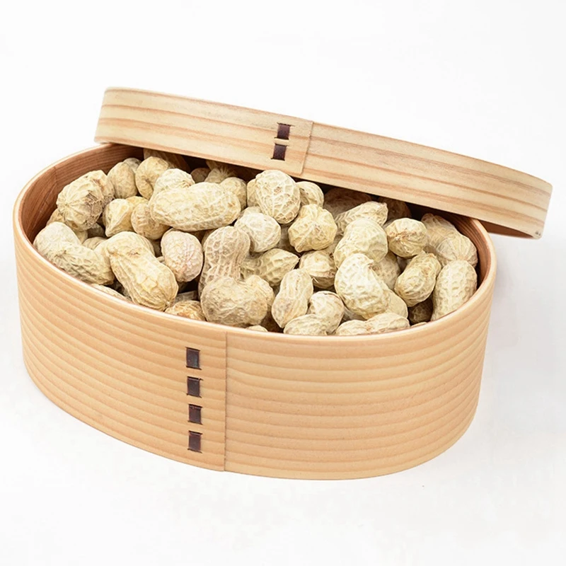 1Pcs Wooden Lunch Box Sushi Lunch Box Child Fruit Storage Food Container