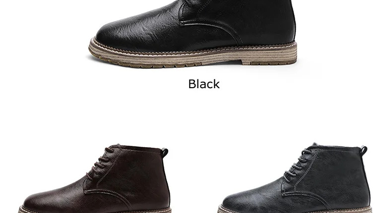 Sanzoog/мужские повседневные кожаные ботильоны; botas hombre Cuero Bota Masculina Botines; мужская обувь с высоким берцем; Botte Homme; Мужская обувь из микрофибры