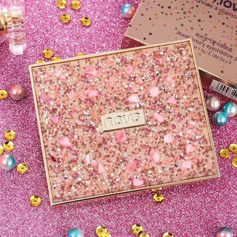 NOVO Eyeshadow Palette 9 colors Matte Eye Shadow Glitter Nude 9 colors Makeup Cosmetics|Eye Shadow| - AliExpress