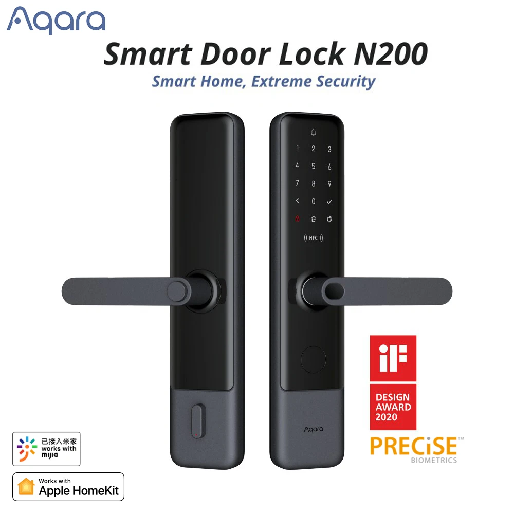 

Aqara N100/N200 Smart Door Lock Fingerprint Password Bluetooth-compatible Unlock NFC For Apple HomeKit Mi Home APP Smart Linkage