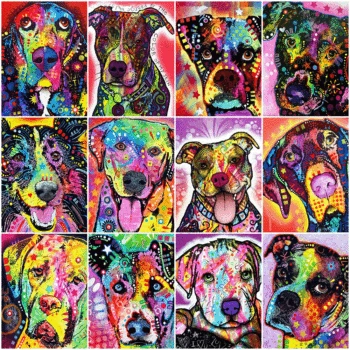 

Evershine Diamond Embroidery Dog 5D DIY Diamond Painting Kit Animals Cross Stitch Mosaic Rhinestone Picture Home Decoration