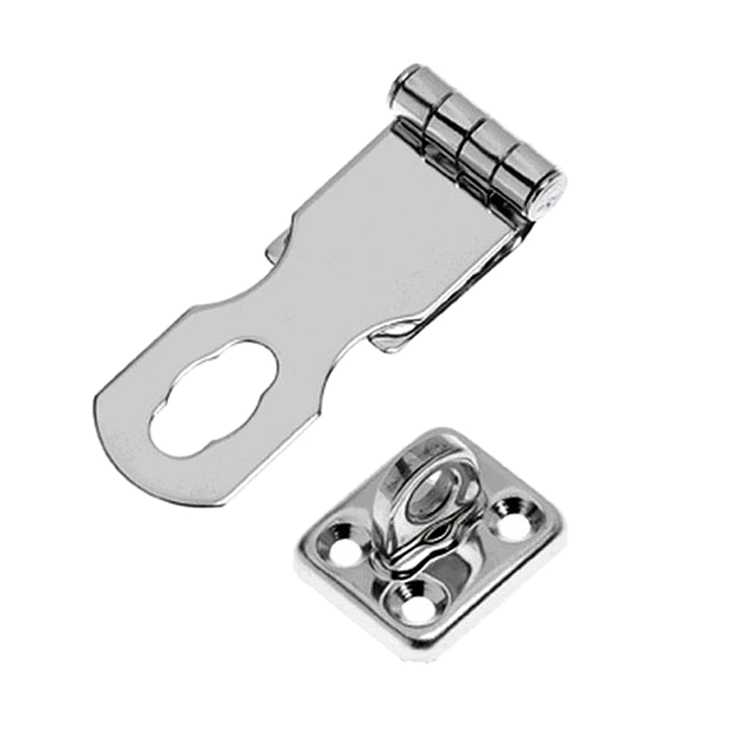 Marine Boat Stainless Steel Safety Hasp, Swivel Door Clasp, 70mm