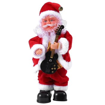 

Creative Christmas Electric Santa Claus Singing Dancing Guitar Doll Toy New Year Gift for Children Toy Navidad Xmas Decor