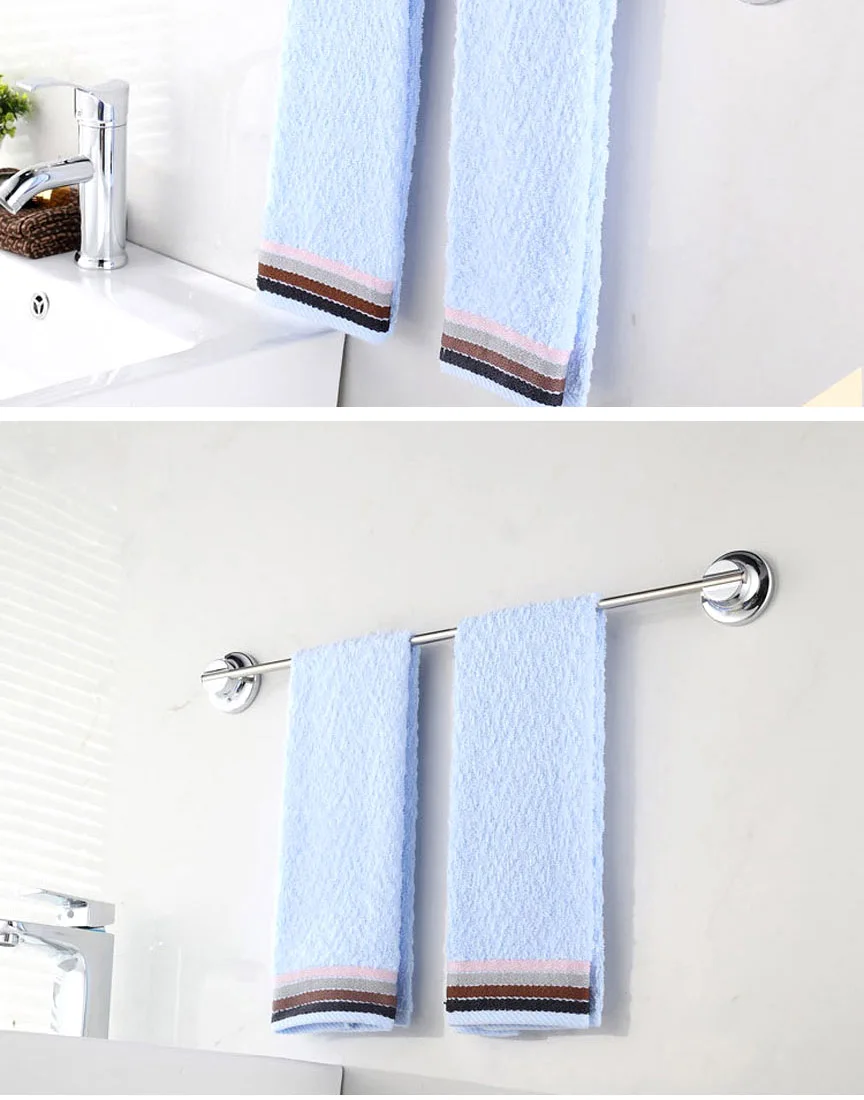 Towel Organizer Stainless Steel Wall Shelf Mount Clothes Hanger Wall Mounted Clothes Hanger Bathroom Towel Holder ADE1054 4