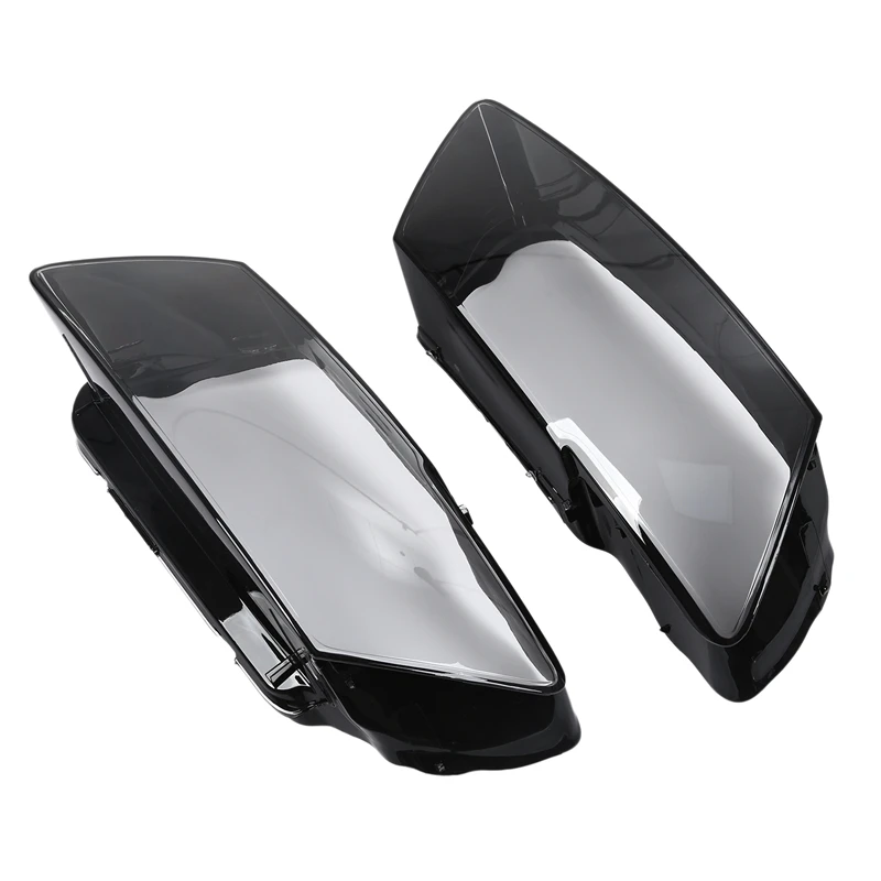 2Pcs Car Clear Headlight Lens Cover Replacement Head Light Lamp Cover