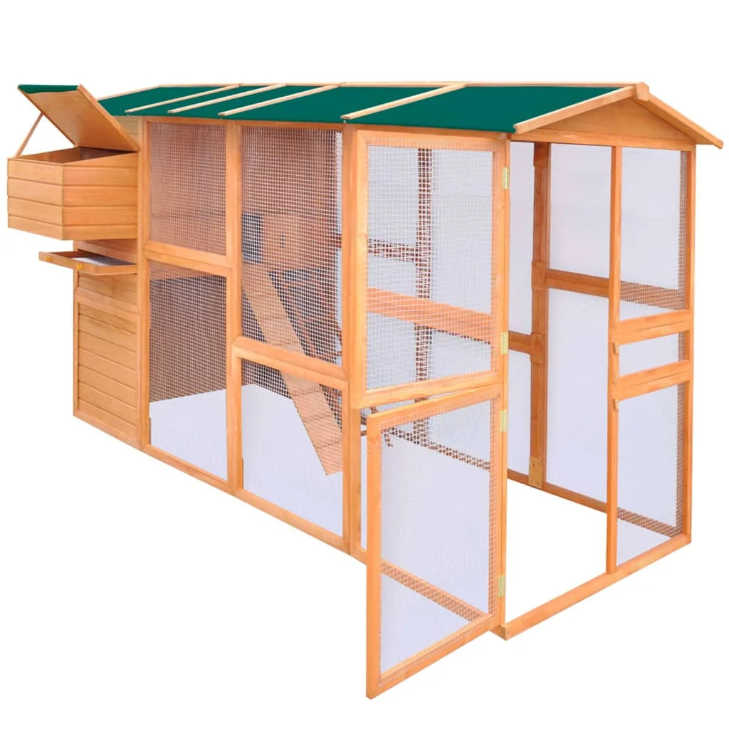 Курятник из дерева 116 &quotx 64 2&quot x 67 &quotкоричневый куриный Домик железной