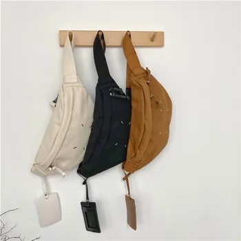

2020 New Fanny Pack Waist Bags Corduroy Belt Chest Bag Sport Casual Women's Messenger Canvas Chest pochete homem