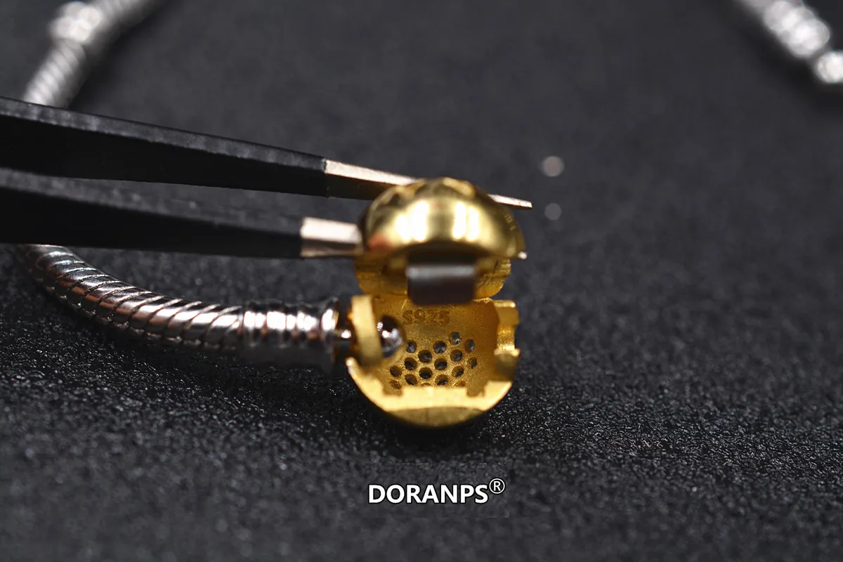 DORANPS ювелирные изделия Серебро 925 золотые браслеты Мужская цепь на руку подарки для девушки, 1pz