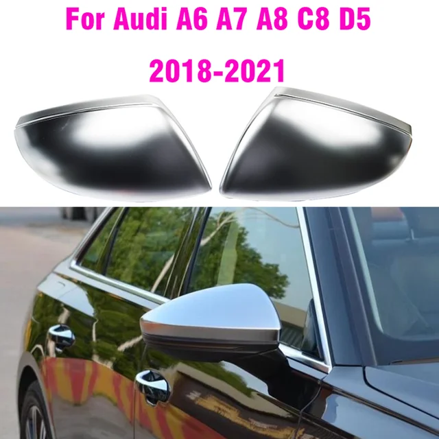Auto Spiegel Abdeckung Für Audi A3 S3 8v 2013- 2019 Matte Chrom Silber  Rückspiegel Abdeckung Schutz Kappe auto Styling - AliExpress