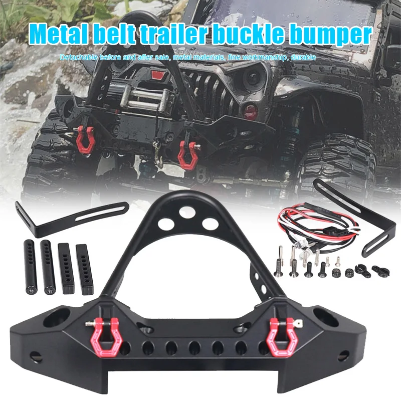 

Metal Front Rear Bumper for 1/10 RC Crawler Auto Axial SCX10 SCX10 II 90046 90047 S955 S7JN
