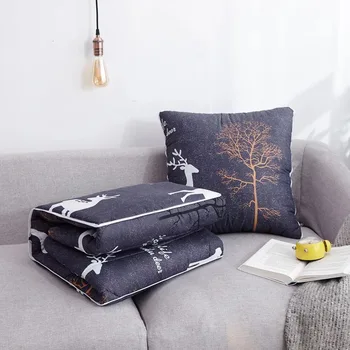 

2-in-1 pillow blanket Multi-function car cushion pillow quilt home pillows christmas decorations for home creative gift